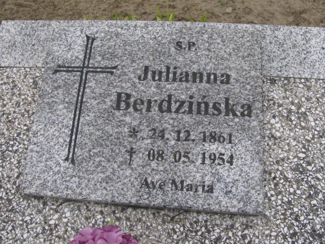 Julianna Berdzińska 1861 Słupca Koszuty Małe - Grobonet - Wyszukiwarka osób pochowanych