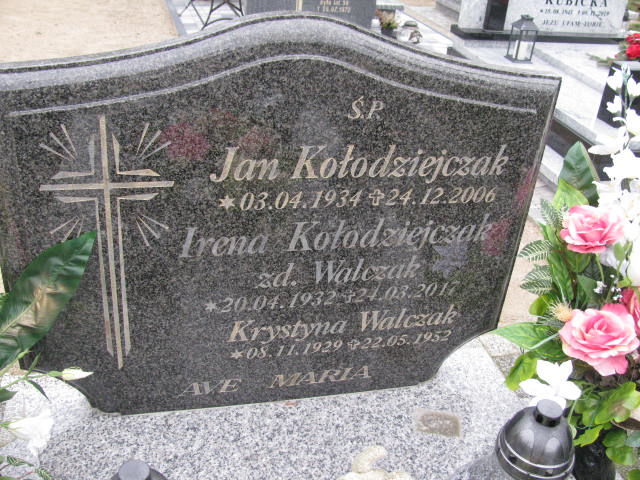 Jan Kołodziejczak 1934 Słupca Koszuty Małe - Grobonet - Wyszukiwarka osób pochowanych